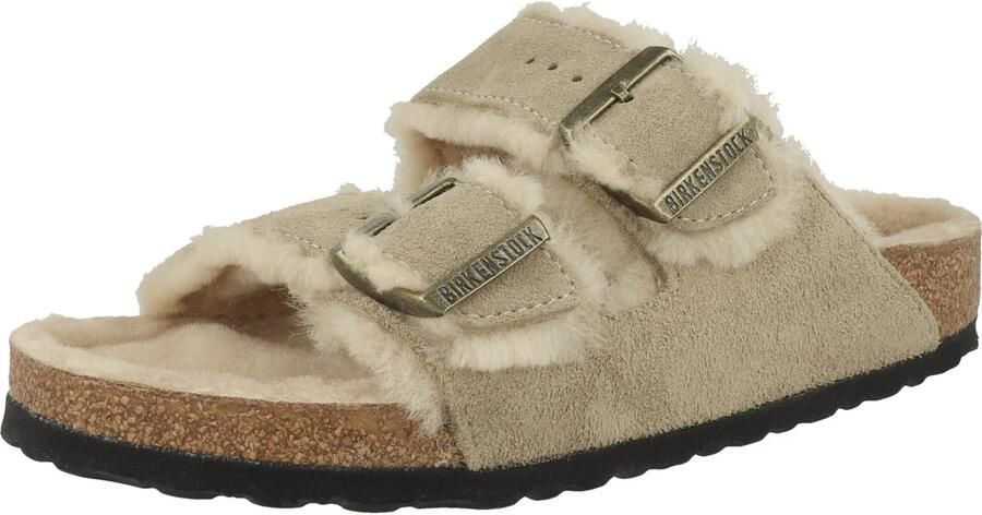 Birkenstock Arizona Shearling Sandalen bruin - Foto 3