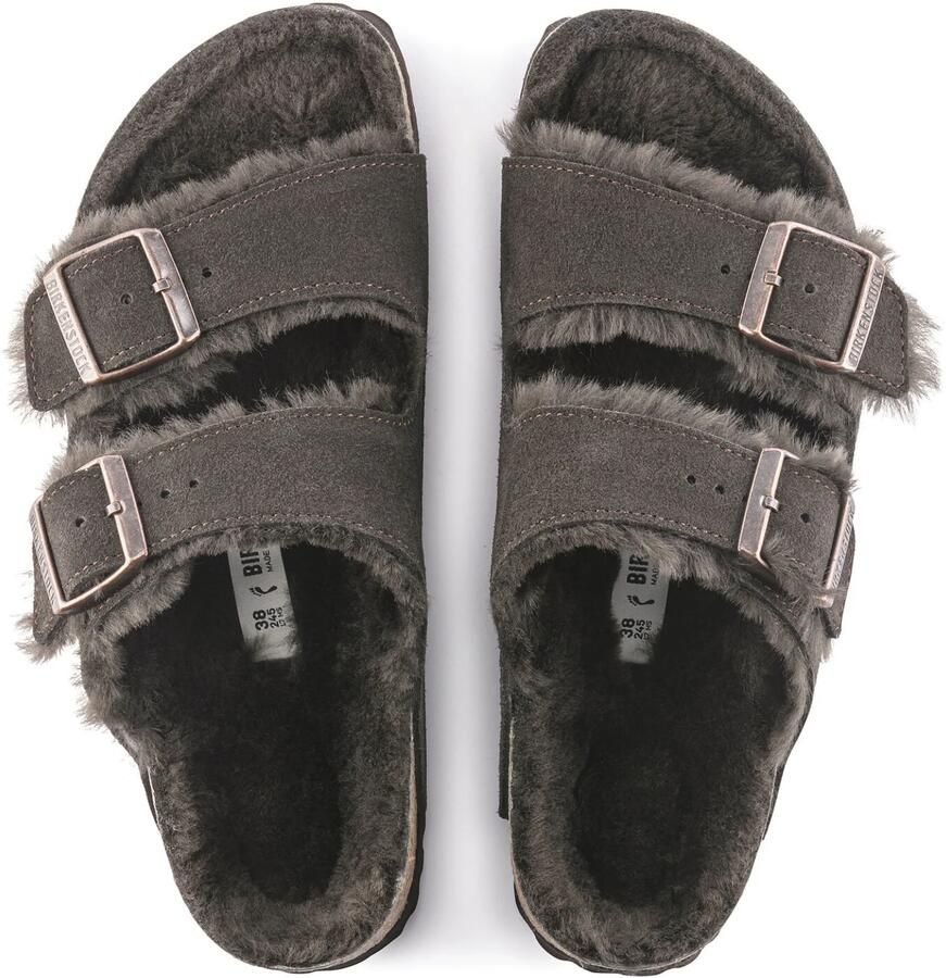 Birkenstock Arizona VL Sheepskin Pantoffels Regular zwart - Foto 3