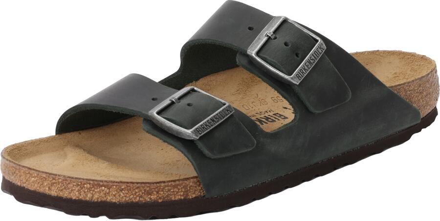 Birkenstock Sandalen Arizona Natural Oiled Leather Narrow Thyme - Foto 2