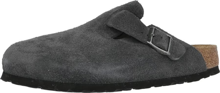 BIRKENSTOCK Muiltjes 'Boston' donkergrijs - Foto 3