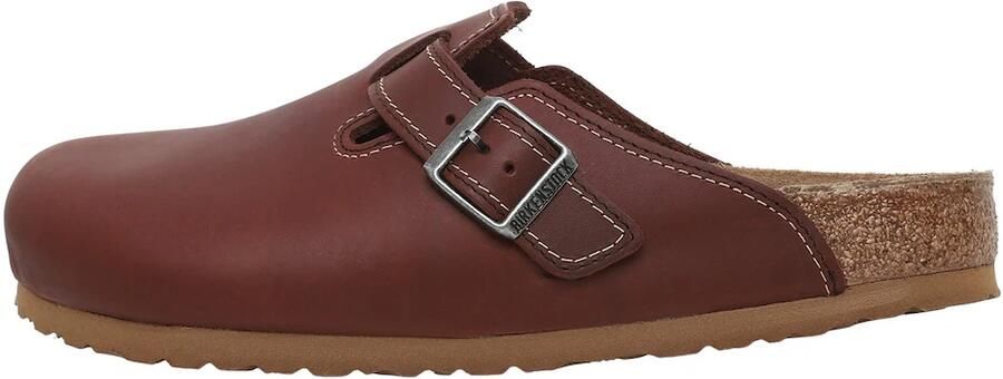 BIRKENSTOCK Muiltjes 'Boston' kastanjebruin