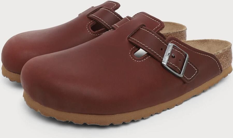 BIRKENSTOCK Muiltjes 'Boston' kastanjebruin - Foto 4