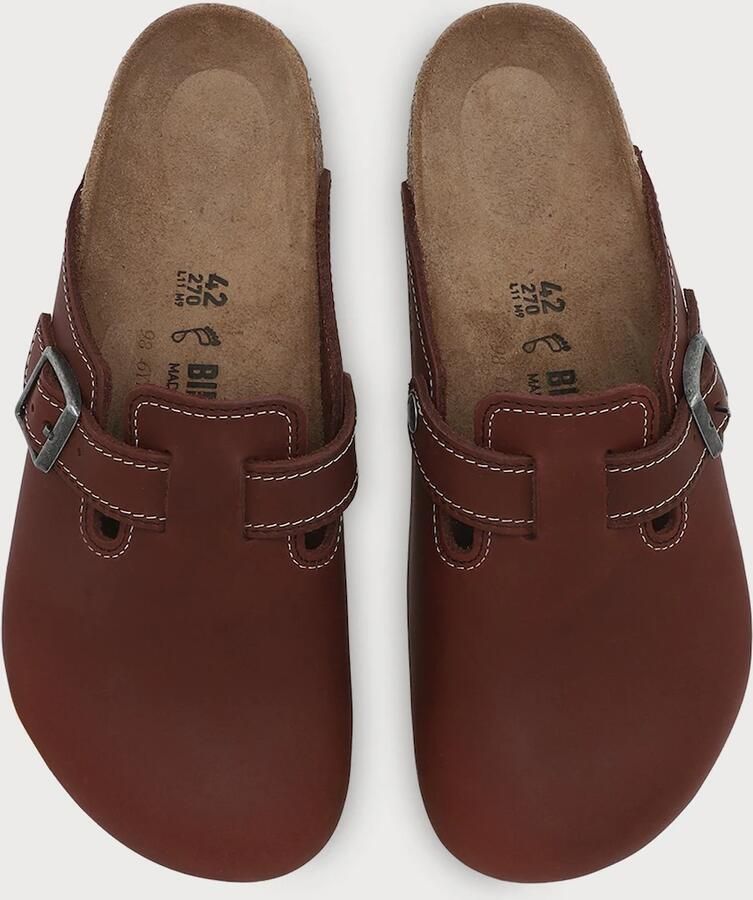 BIRKENSTOCK Muiltjes 'Boston' kastanjebruin - Foto 2