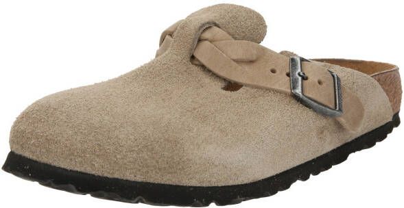 BIRKENSTOCK Instappers Boston Braided Maat: 35 Materiaal: Suède Kleur: Zand - Foto 13