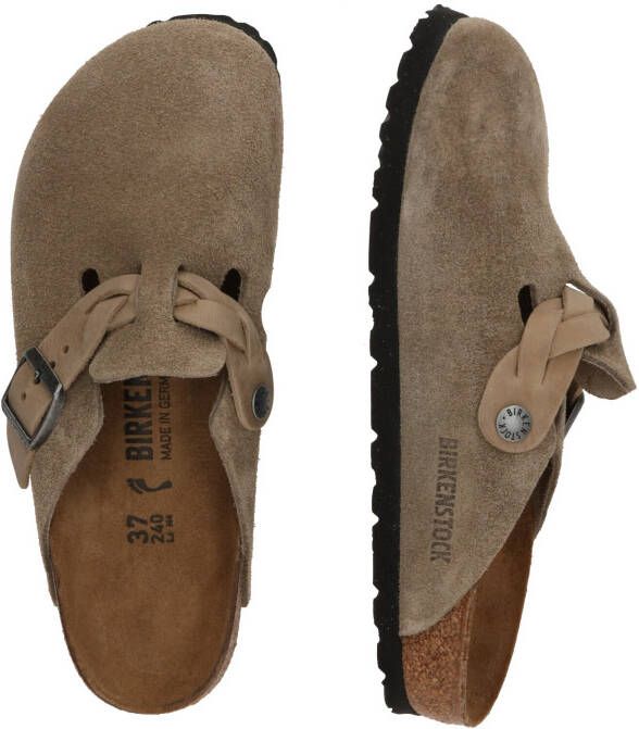 BIRKENSTOCK Instappers Boston Braided Maat: 35 Materiaal: Suède Kleur: Zand - Foto 10