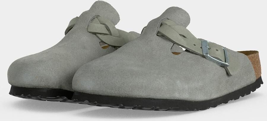 BIRKENSTOCK Muiltjes 'Boston' pastelgroen - Foto 6