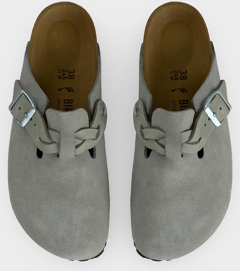 BIRKENSTOCK Muiltjes 'Boston' pastelgroen - Foto 4