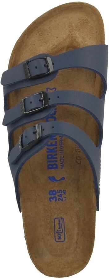 Birkenstock Florida BF WB Narrow Dames Slippers Blue - Foto 9