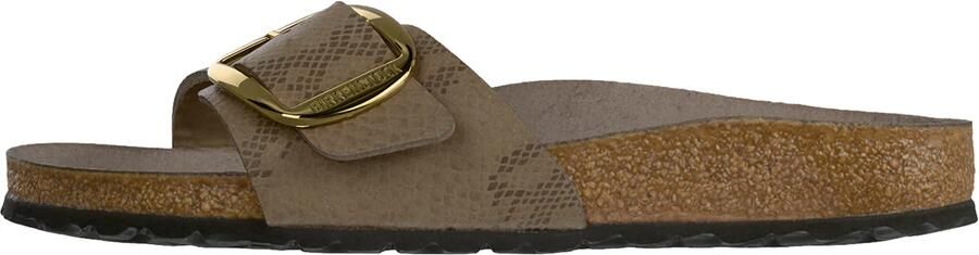 Birkenstock Slippers Madrid Big Buckle 1032935 Python Gray Taupe Smal - Foto 3