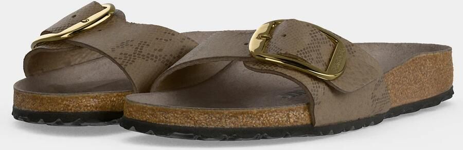 Birkenstock Slippers Madrid Big Buckle 1032935 Python Gray Taupe Smal - Foto 8
