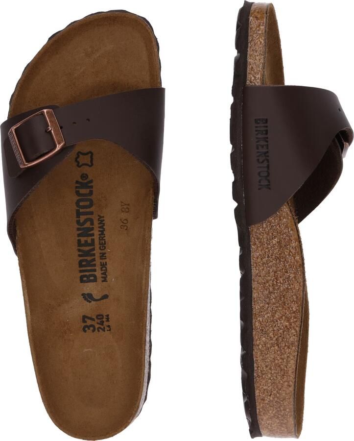 Birkenstock Madrid Slippers Dark Brown Regular fit | Bruin | Imitatieleer - Foto 11