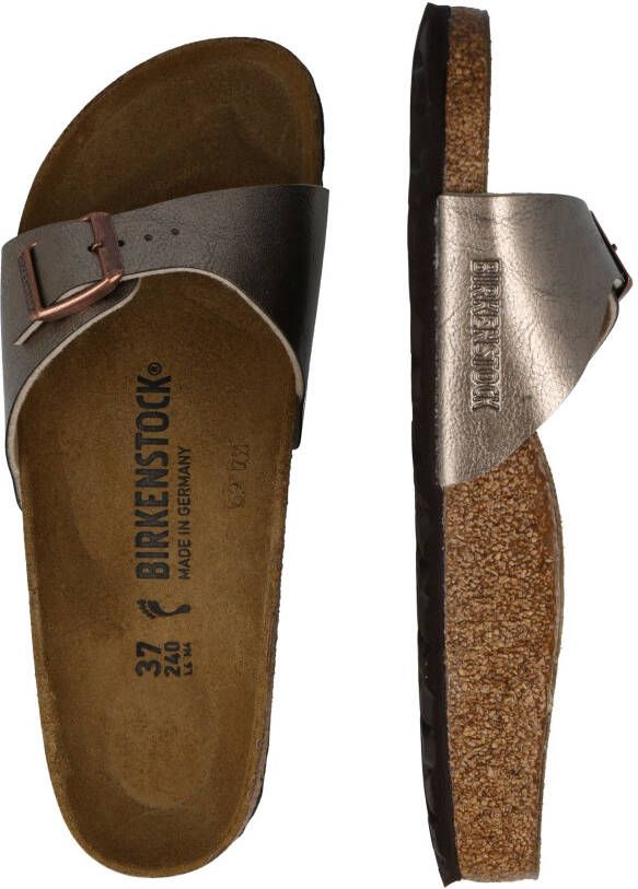 Birkenstock Madrid Slippers Graceful Taupe Narrow fit | Taupe | Imitatieleer - Foto 16