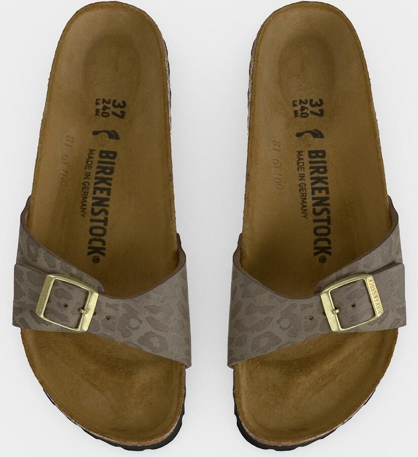 Birkenstock Women's Madrid Synthetic Sandalen Narrow beige bruin - Foto 4