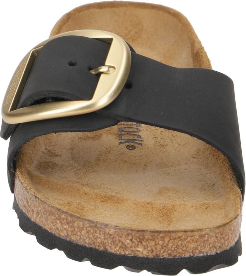 BIRKENSTOCK Slippers Dames Madrid Big Buckle Nubuck Zwart - Foto 13