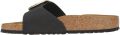 BIRKENSTOCK Slippers Dames Madrid Big Buckle Nubuck Zwart - Zwart