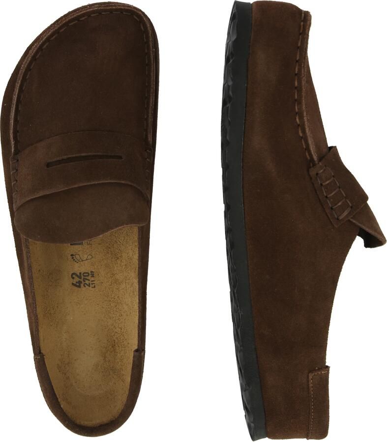 BIRKENSTOCK Instappers Heren Naples Maat: 42 Materiaal: Suède Kleur: Bruin - Foto 8