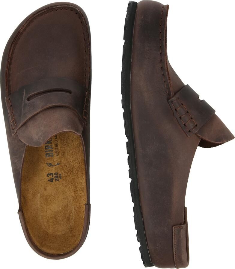 BIRKENSTOCK Muiltjes 'Naples Wrapped' donkerbruin - Foto 3
