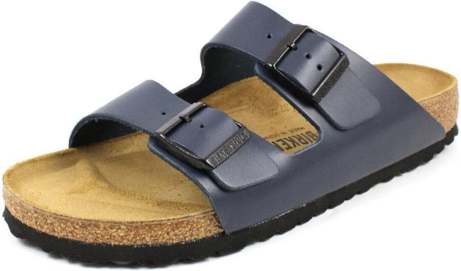 BIRKENSTOCK Muiltjes 'Pantolette Damen 51153 Glattleder in blau' blauw - Foto 4