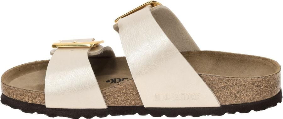 BIRKENSTOCK Slippers Dames Sydney Cushion Buckle Leatherlook Goud - Foto 11