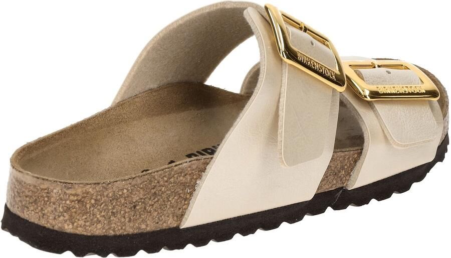 BIRKENSTOCK Slippers Dames Sydney Cushion Buckle Leatherlook Goud - Foto 10