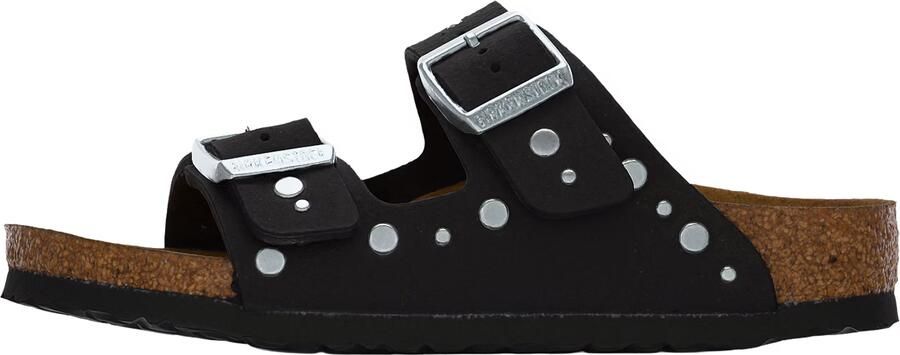 Birkenstock Kid's Arizona Rivet Border Synthetik Sandalen Narrow zwart - Foto 4