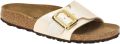 BIRKENSTOCK Slippers Dames Catalina Cushion Buckle Leatherlook Beige - Beige