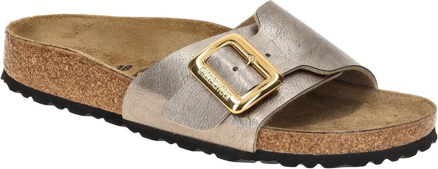 BIRKENSTOCK Slippers Dames Catalina Cushion Buckle Leatherlook Goud - Foto 13
