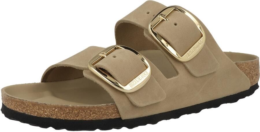 BIRKENSTOCK Slippers Dames Arizona Big Buckle Leer Beige - Foto 12