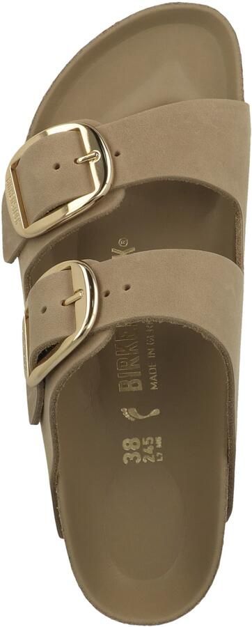 BIRKENSTOCK Slippers Dames Arizona Big Buckle Leer Beige - Foto 16