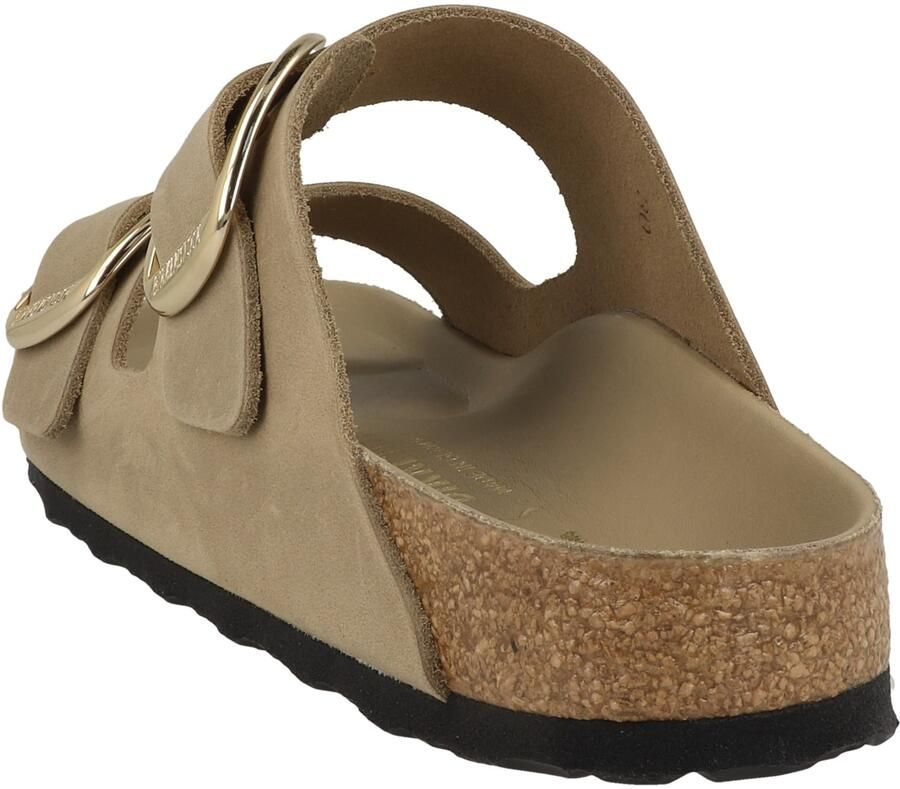 BIRKENSTOCK Slippers Dames Arizona Big Buckle Leer Beige - Foto 4