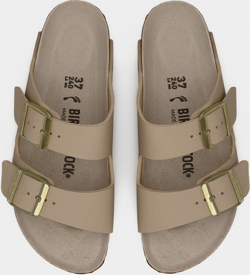 Birkenstock 's Arizona BS Birko-Flor Triples Sandalen Narrow beige - Foto 13