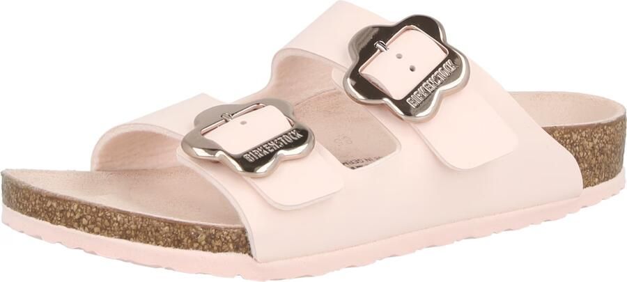 Birkenstock Kid's Arizona Flower Buckle Birko-Flor Sandalen Narrow roze bruin - Foto 3