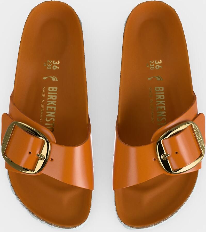 BIRKENSTOCK Sandalen 'Madrid' donkeroranje - Foto 3
