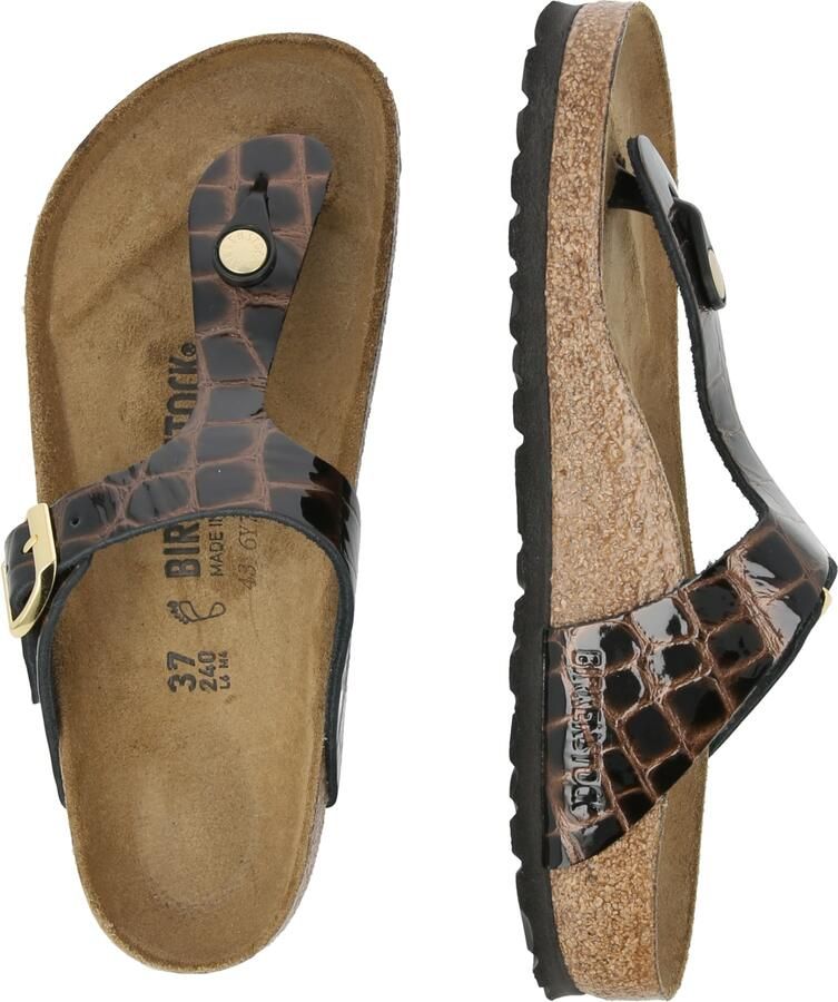 BIRKENSTOCK Teenslipper 'Gizeh' bruin zwart - Foto 2