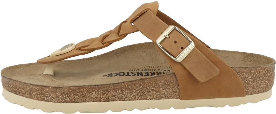 Birkenstock "Gizeh Olie Gewaxt Leren Sandalen voor Dames" Bruin Dames - Foto 2