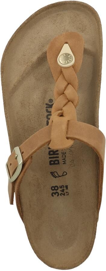 Birkenstock "Gizeh Olie Gewaxt Leren Sandalen voor Dames" Bruin Dames - Foto 5