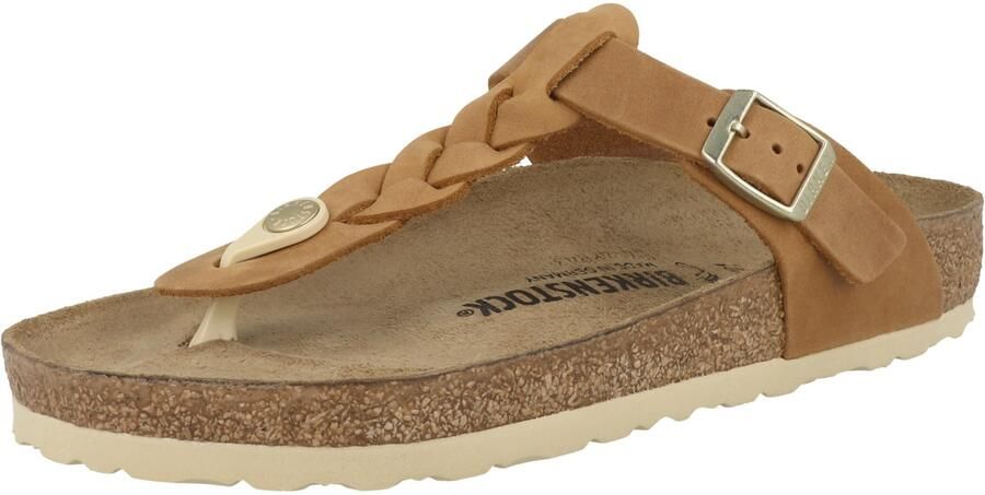 Birkenstock "Gizeh Olie Gewaxt Leren Sandalen voor Dames" Bruin Dames - Foto 3