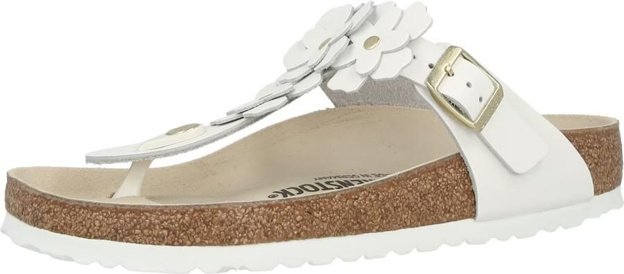 Birkenstock Slippers Gizeh Natural Leather Fashion Wear Vrouwen