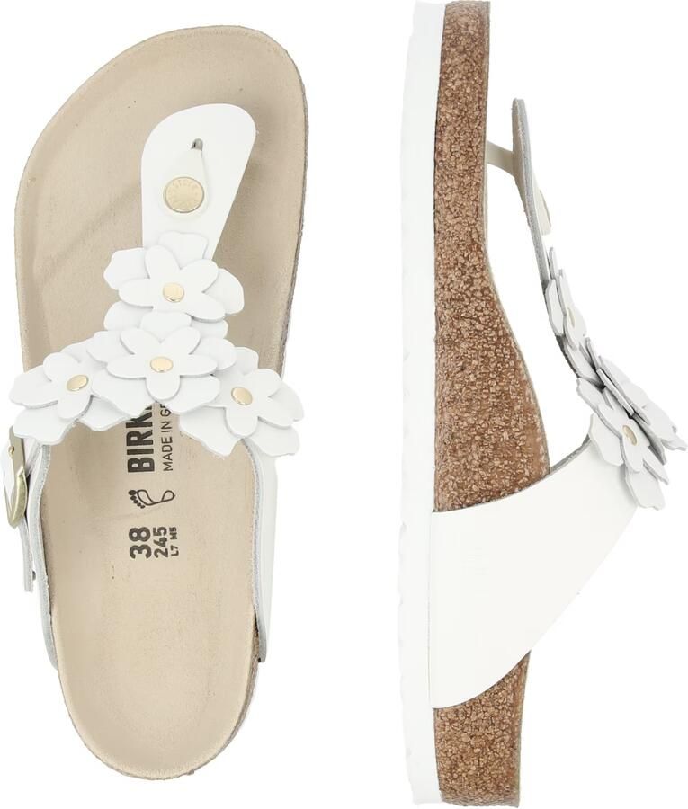 Birkenstock Slippers Gizeh Natural Leather Fashion Wear Vrouwen - Foto 2