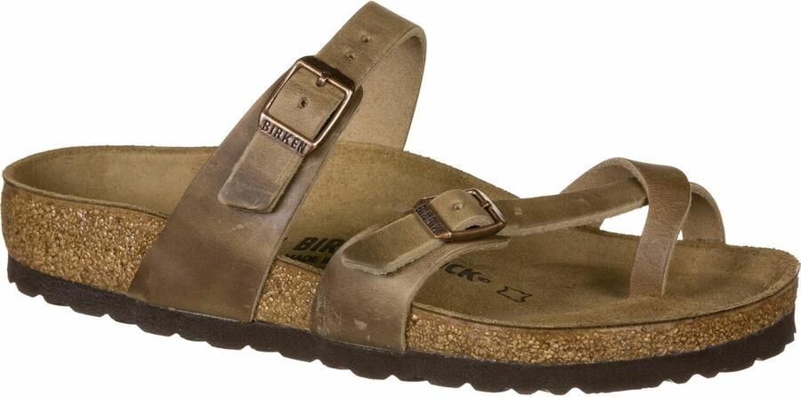 Birkenstock Mayari Dames Slippers Tobacco Brown Regular fit | Bruin | Nubuck