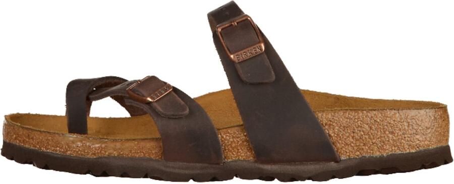 Birkenstock Women's Mayari Natural Leather Oiled Sandalen Regular bruin beige - Foto 14