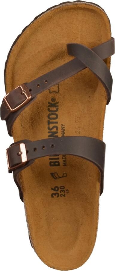 Birkenstock Women's Mayari Natural Leather Oiled Sandalen Regular bruin beige - Foto 13