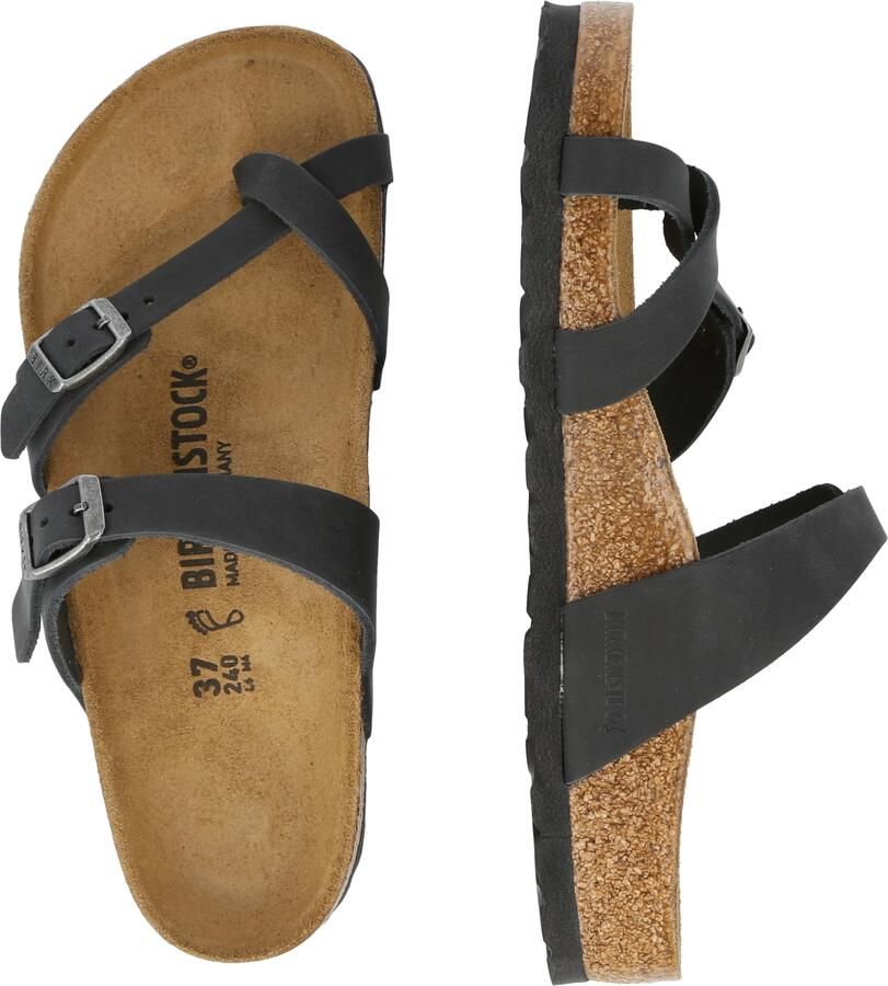 Birkenstock Mayari Dames Slippers Black Regular fit | Zwart | Nubuck - Foto 3