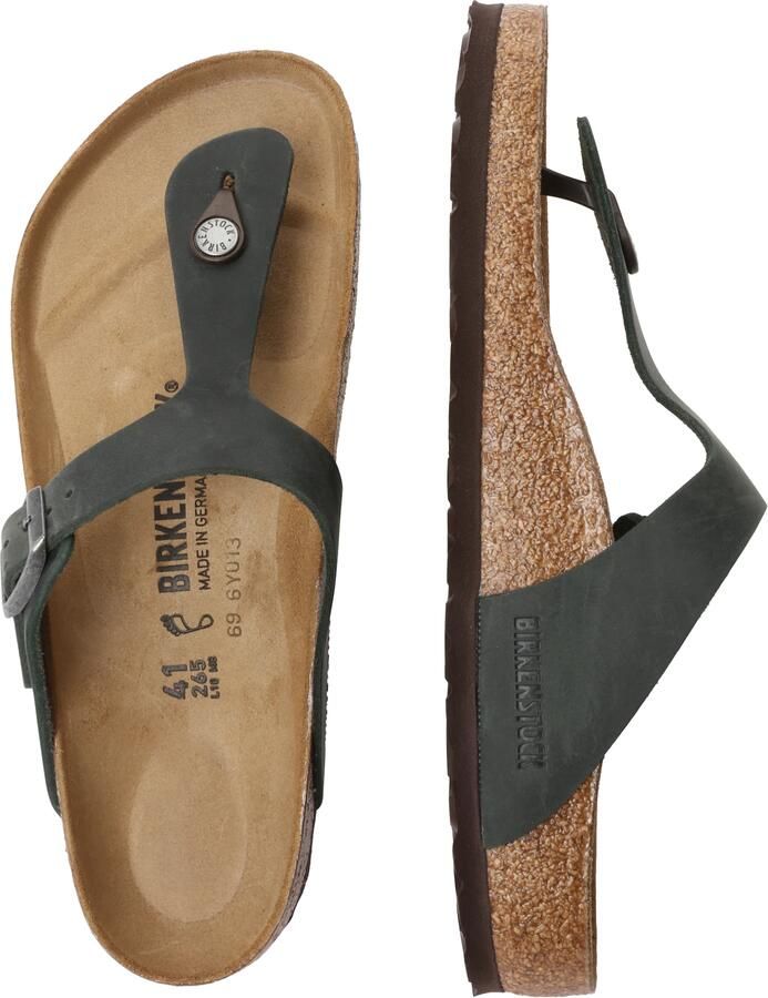 BIRKENSTOCK Teenslippers 'Gizeh' donkergroen - Foto 2