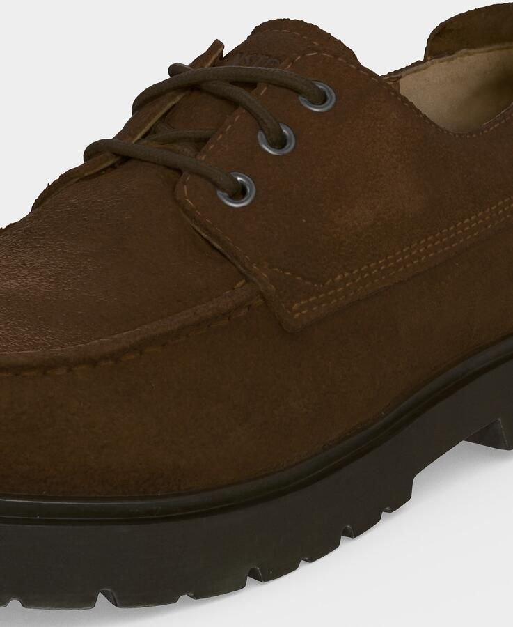 Birkenstock Veterschoenen van leer met geprofileerde zool model 'Highwood' - Foto 4