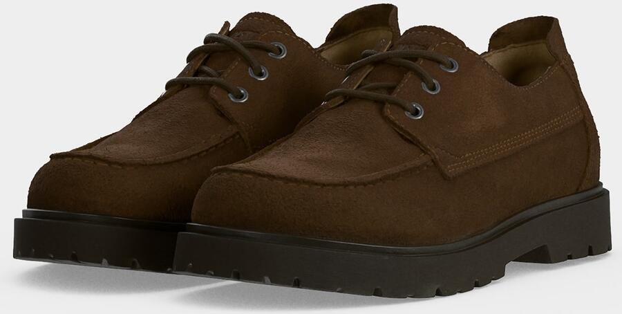 Birkenstock Veterschoenen van leer met geprofileerde zool model 'Highwood' - Foto 6