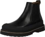 Birkenstock Zwarte Leren Laarzen met Rubberen Zool Black Dames - Thumbnail 3