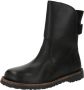 Birkenstock Zwarte Leren Enkellaarzen met Opvallend Gespdetail Black Dames - Thumbnail 4