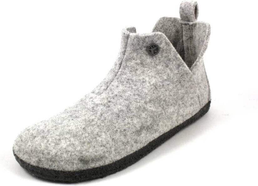 Birkenstock Andermatt Pantoffels Light Grey Narrow fit | Grijs | Wolvilt - Foto 7