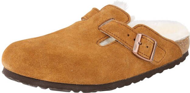 Birkenstock Klompen Mocassins Boston Shearling daim fourrure - Foto 6